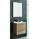Ensemble meuble STREET pack 50 - 2 tiroirs - Meuble coloris : Gris anthracite