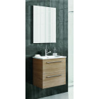 Ensemble meuble street pack 50 - 2 tiroirs - meuble coloris : blanc
