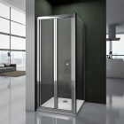 Cabine de douche avec porte de douche pliante - Dimensions au choix