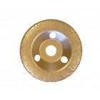 Disque abrasif au carbure de tungstène doré bombé EDMA Ø 125 mm - grain fin 36 - 927