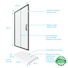 Pack paroi porte de douche + receveur a poser - 120x90 coulissante-crush moon 120x90 Aurlane - PACF052