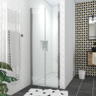 Pack paroi de douche 90x200 cm + receveur de douche a carreler 90x160 recoupable Aurlane - PACF081