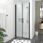 Pack paroi de douche 90x200 cm + receveur de douche a carreler 90x140 recoupable Aurlane - PACF085