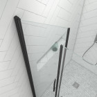 Pack paroi de douche 90x200 cm + receveur de douche a carreler 90x140 recoupable Aurlane - PACF085