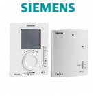 Pack thermostat ambiance grand lcd journalier siemens rdj10rf/set