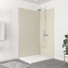 Pack panneaux muraux wall'it ivoire - 90x120x210cm + 2 profilés de finition chrome + 1 profilé d'angle chrome Aurlane - PACP264