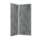 2 panneaux muraux pierre 90x210cm 'venus' + profilés d'angle et finition noirs - stone'it Aurlane - PACP276
