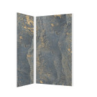 2 panneaux muraux pierre 90+120x210cm 'venus' + profilés d'angle et finition chromés - stone'it Aurlane - PACP277