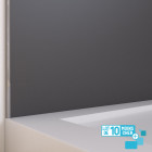 Lot de 10 panneaux muraux pour salle de bains en aluminium gris - 120x210cm - wall'it Aurlane - PACP292