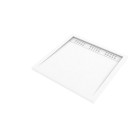 Pack receveur acrylique blanc 90x90 et grille décor aluminium - pack whitness ii - Couleur de grille au choix