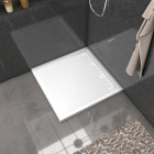 Pack receveur acrylique blanc 90x90 et grille décor aluminium - pack whitness ii - Couleur de grille au choix