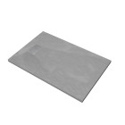 Pack receveur gris effet pierre 120x80 cm et grille décor perforée en inox - pack rock 2 Aurlane - PACR114