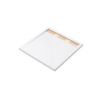 Receveur en acrylique blanc 90x90x4 cm + grilles linéaires chrome et or brossé - whiteness ii Aurlane - PACR152