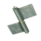 Paumelle de grille lame au centre acier TORBEL - H.80 Ø40 mm - GSNR080