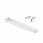 Réglette led 48w 120x5cm suspendue alu - couleur eclairage au choix