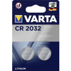 Pile ronde lithium 3v cr2032 varta - blister de 2 - 6032101402