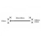 Pointes annelées en inox BOSTITCH - pour N66C - 6600 pièces - N23R55SS316