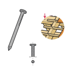 Pointe tête plate DIMOS Ronde lisse - Galva - Ø3 x 60 mm - Boite de 5 kg - 771012 Pointe tête plate DIMOS Ronde lisse - Galva - Ø3 x 60 mm - Boite de 5 kg - 771012