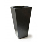Jardiniere sonata 50cm de hauteur en materiaux recycles, avec drainage, prgompf301