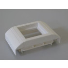 Plastron simple pour 1 appareillage 45x45 mm pour Goulottes 40x90 et 60x90 mm