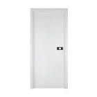 Bloc-porte pose fin de chantier collection premium miro avec poignée exclusive noire, h.204 x l.63 cm, aspect chêne blanc, réversible