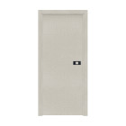 Bloc-porte pose fin de chantier collection premium miro avec poignée exclusive noire, h.204 x l.93 cm, aspect textile opale, réversible