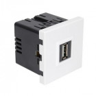 Mécanisme de Prise USB blanc brillant série CASUAL Debflex