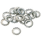 Rondelles éventail Ø4 acier zingué VISWOOD 4.3 x 8 x 0.5 mm - Boîte 1000 - 6798A4B1000