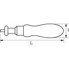 Tournevis dynamométrique monocouple débrayable carré 1/4' SAM - 40MC7
