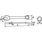 Cle mixte 30 mm SAM - 50A30