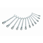 Jeu de 12 clés mixtes a cliquet articulee 8 a 19 mm SAM - 50CTJ12