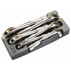 Module abs 1/3 de 6 clés à pipe débouchées grande taille 6/6 pans en mm SAM - 94SJ6M