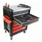 Composition de 134 outils en modules mousse +servante SAM - CPP134MMS