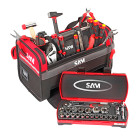 Caisse textile 39l avec pack 1er équipement 38 outils SAM - CPP38BAG