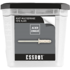 Rivets standards ESSBOX SCELL-IT Alu/Acier - Tête plate - Ø4 mm x 8 mm - Boite de 500 - EX-9445124008