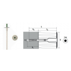 Boîte 200 Fixations d'isolant à visser 8x175 mm vis acier SCELL-IT - FITORX08175            