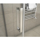Cabine de douche 130x80x195cm en verre anticalcaire cabine de douche installation d'angle