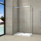 Cabine de douche 130x90x195cm en verre anticalcaire cabine de douche installation d'angle