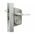 Serrure locinox avec cylindre lckx40 pour profil carre 40 - 50 - 60mm