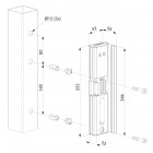 Gâche électrique en applique locinox à émission - modulec-sa-alum-e