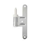 Paumelle mâle HB130 - Réglable - Droite - Zingué argent - Lame centrée - M-789271