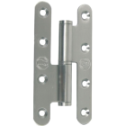 Paumelle inox brossé 304 bout rond TORBEL - 140x70 - gauche - J532345