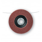 10 disques lamelles lamdisc convexe d.125x22,23mm a grain 40 support fibre