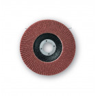 10 disques lamelles lamdisc plat d.125x22,23mm a grain 60 support fibre