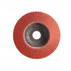10 disques lamelles lamextra convexe d.125x22,23mm cr grain 40 support fibre