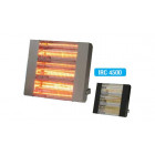 Chauffage radiant électrique inox infrarouge halogène quartz 4500w Irc4500ci