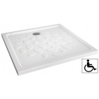 Receveur à poser ou à encastrer OCEAN ultra-plat - Dimensions : 90 x 90 cm - Couleur : BLANC