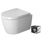 Pack wc suspendu compact me by starck rimless - couleur : blanc