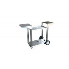 Chariot pour plancha 2 feux - Tout INOX - CHI007