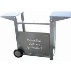 Chariot pour plancha 2 feux - Tout INOX avec façade - CHI008